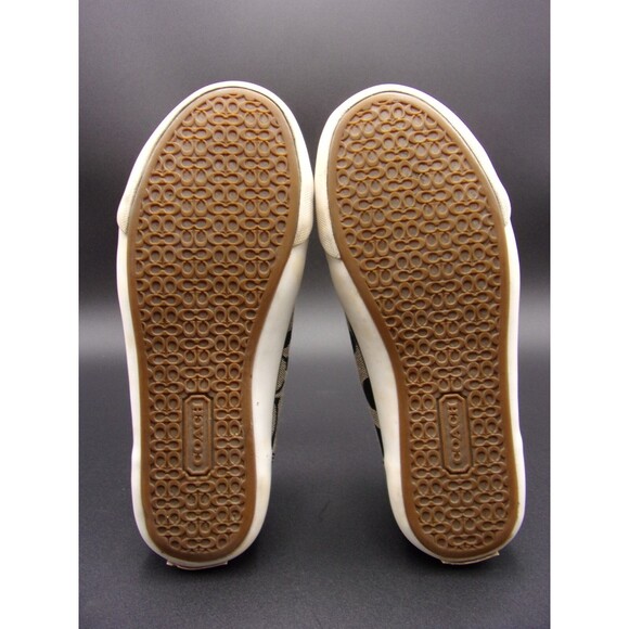 Coach Shoes Womens 5B Barrett Sneakers Black Logo Design F0007/J10 - Picture 6 of 11